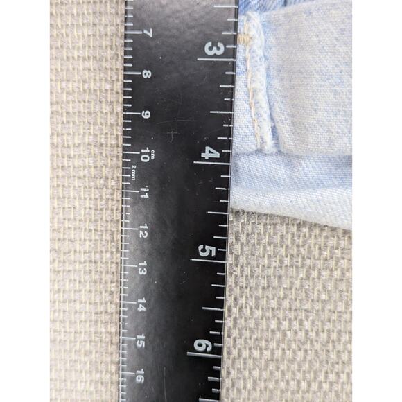 Riders Light Blue Denim Jeans Shorts Size 14M High Waisted USA Vintage -0925F161 - Picture 6 of 7